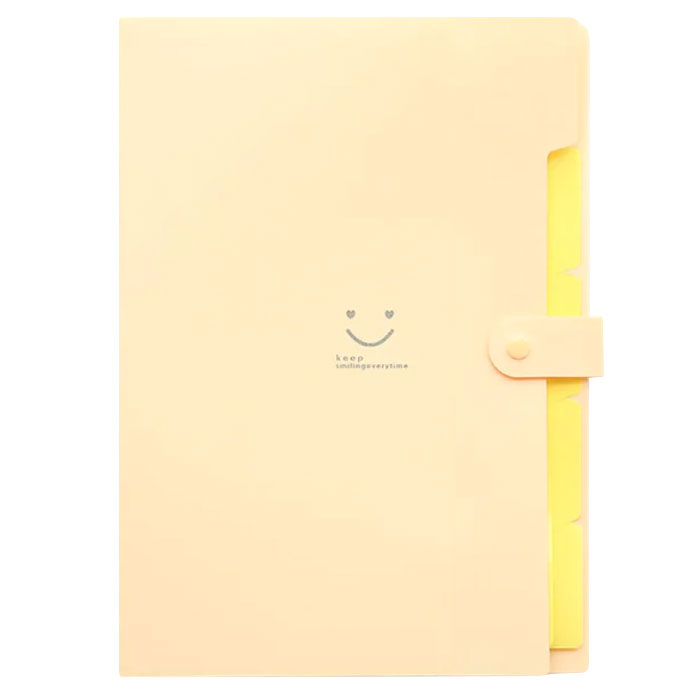 ドキュメントファイル 書類整理 A4 5ポケット 10色 ジャバラ