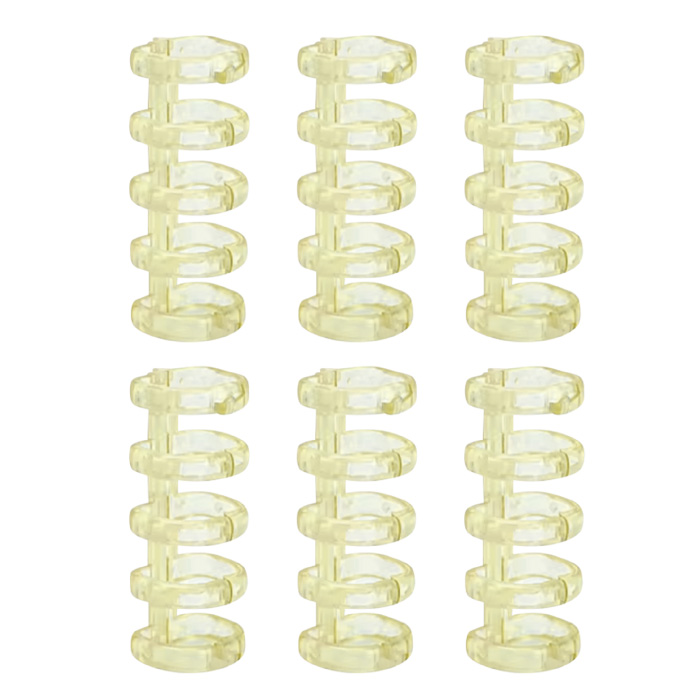 ルーズリーフリング ルーズリング バインダーリング 6個セット 5穴 5