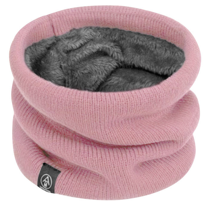 ネックウォーマー レディース メンズ キッズ 裏地ボア リブ リブ編み