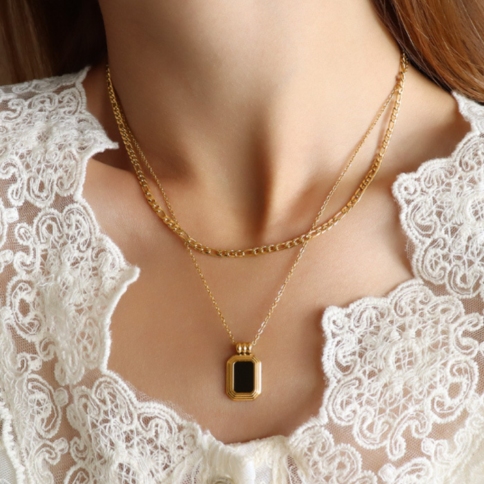 ネックレス 金属アレルギー シンプル アクセサリー ジュエリー