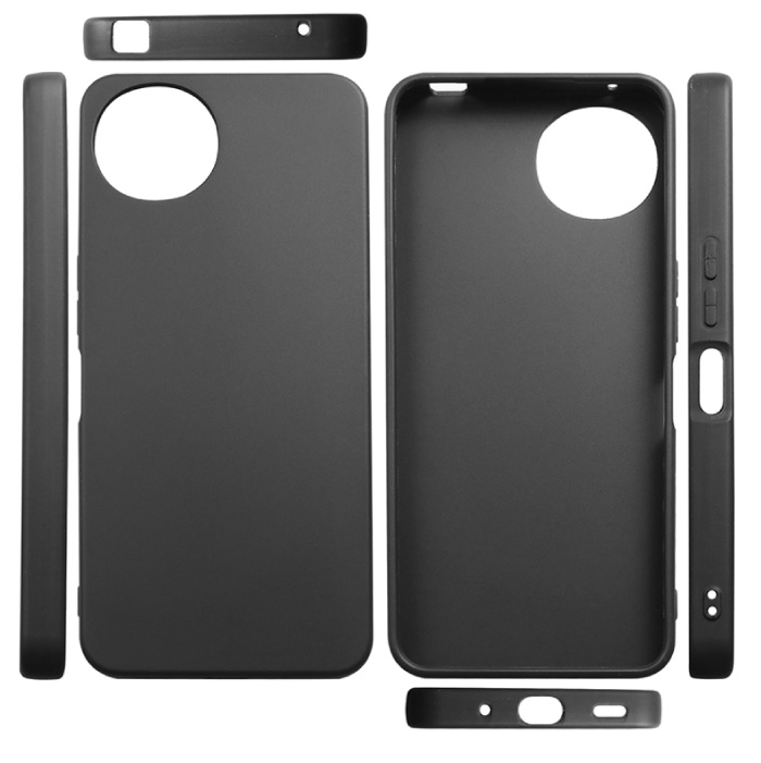 AQUOS wish5 ケース スマホケース ブラック SH-52F SH-M32 ソフト