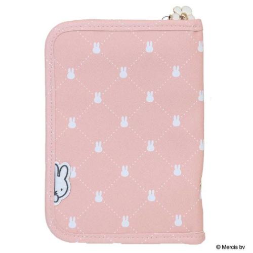 ミッフィー トラベルポーチ マルチケース QUILTING PRINT ピンク ディックブルーナ エフエービージャパン