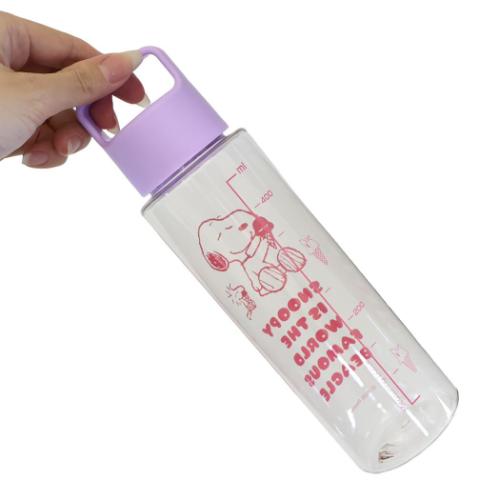 スヌーピー 水筒 クリアハンディボトル 500ml ピーナッツ マリモ