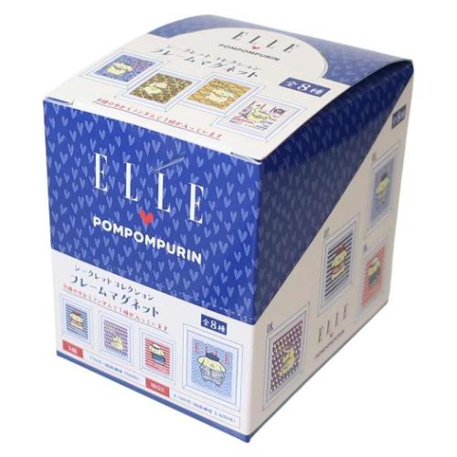 ELLE×ポムポムプリン シークレットコレクション フレームマグネット全8種類 ELLExポムポムプリン 磁石 シークレットコレクションフレーム