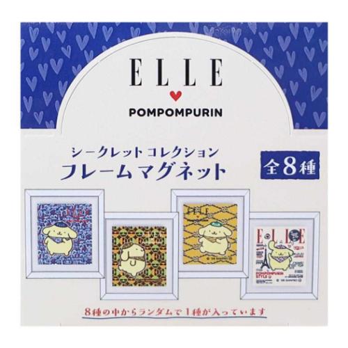 ELLE×ポムポムプリン シークレットコレクション フレームマグネット全8種類 ELLExポムポムプリン 磁石 シークレットコレクションフレーム