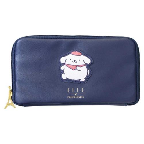 ELLExポムポムプリン マルチポーチ パスポートケース サンリオ マリモクラフト