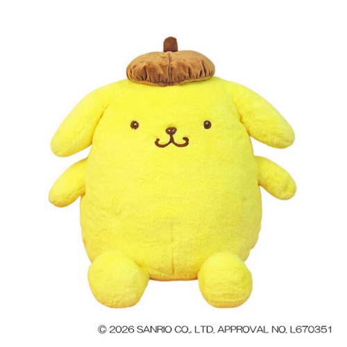 ビッグ ぬいぐるみ L ポムポムプリン キャラ ぬいぐるみ サンリオ ほわほわ プレゼント キャラクタークリスマス 福袋 男の子 女の子 ギフト
