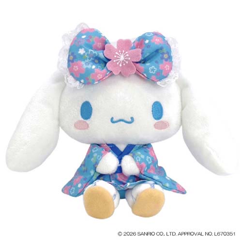 シナモロール プラッシュドール サンリオ ぬいぐるみ キャラクター 桜着物 S ナカジマ