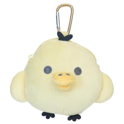 キイロイトリ　小物入れぬいぐるみ リラックマ ミニポーチ カラビナ付きぬいぐるみファスナーマスコット