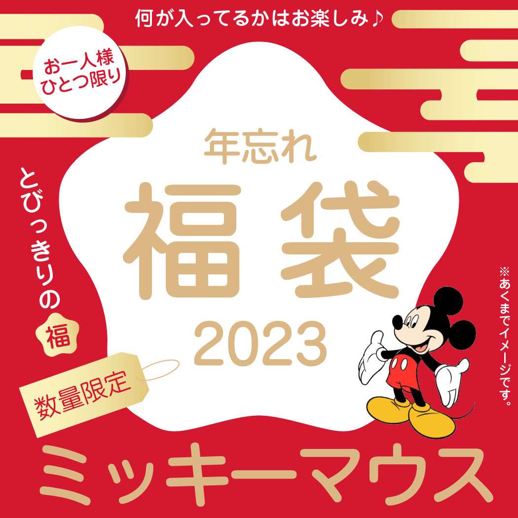 年忘れ 福袋 2023 ミッキーマウス キャラクターグッズ 送料無料｜cinemacollection