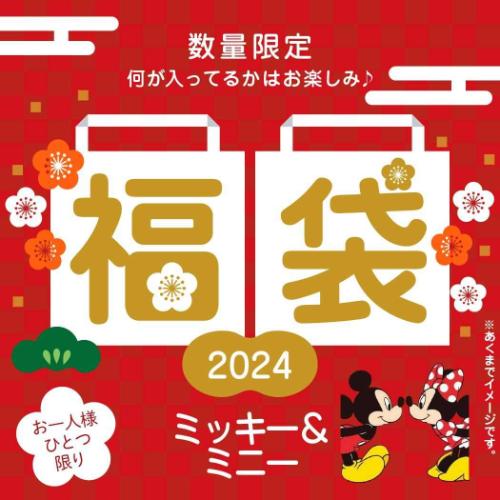 【お一人様1個】ミッキー＆ミニー 迎春福袋 2024　キャラクターグッズ
