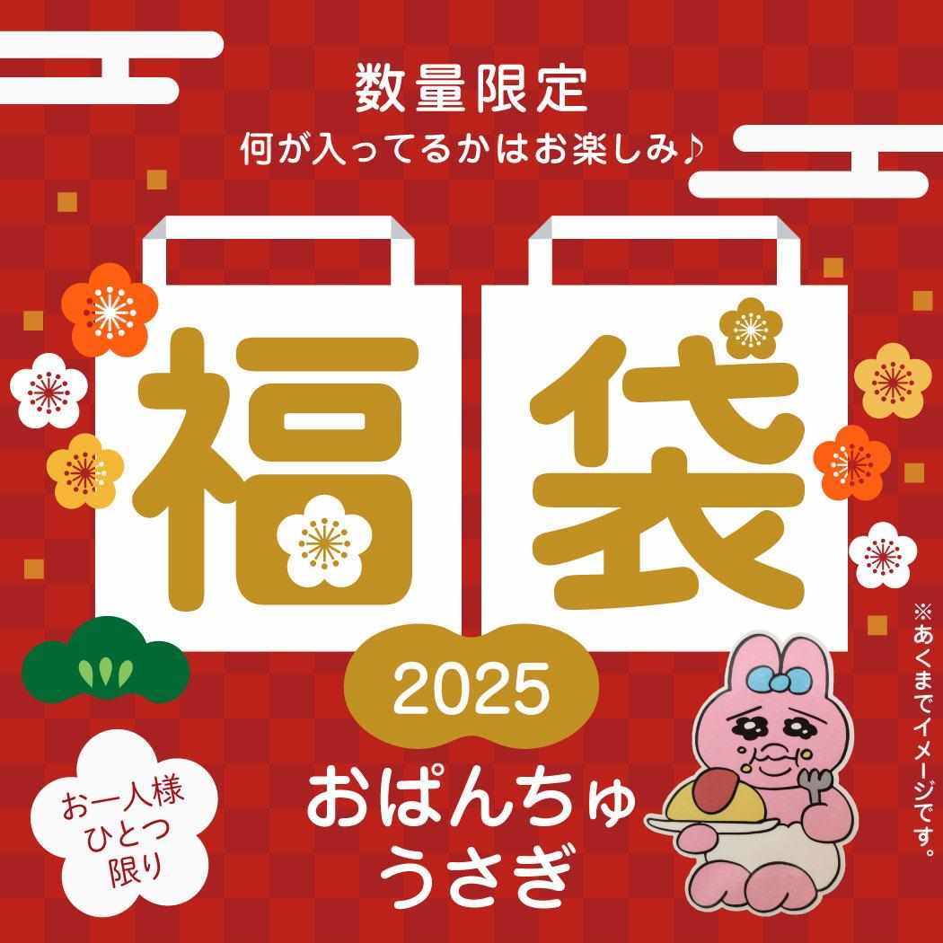 おぱんちゅうさぎ - おぱんちゅうさぎ 福袋 詰め合わせ オパンチュウサギ福袋の袋に！あけましておぱんちゅうさぎフェア