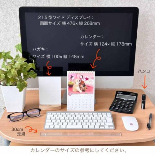 卓上カレンダー2025年 ぷちしば 2025 Calendar いぬ アクティブコーポレーション スケジュール