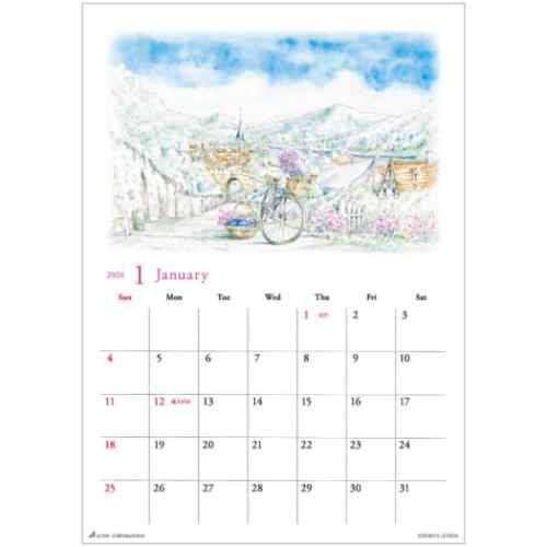 30%OFF】2026 Calendar 内田新哉 壁掛けカレンダー2026年 スケジュール