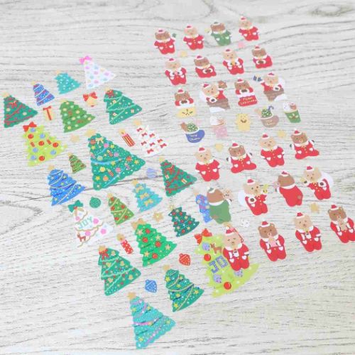 シールシート クリスマスペーパーシール CHRISTMAS CMS-610 アクティブコーポレーション 手帳デコ