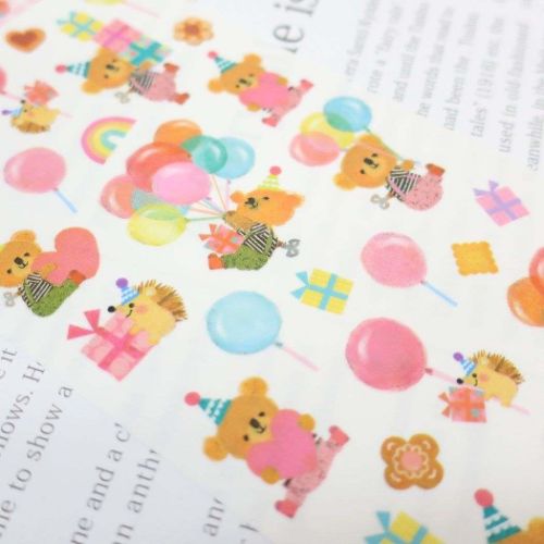 シールシート マスキングシール upcheeka アプチェカ くま アクティブコーポレーション デコシール デコレーション かわいい