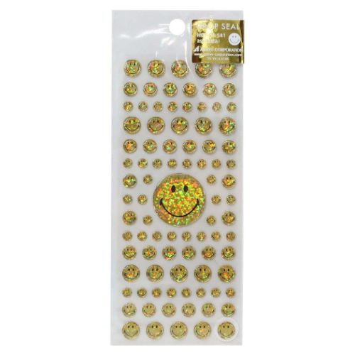 シールシート ドロップシール スマイリーフェイス Smiley Face スマイリーイエロー アクティブコーポレーション デコレーション デコシール キャラクター