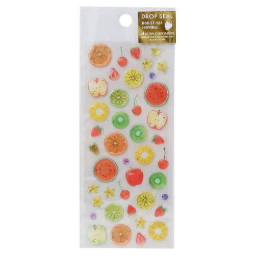 シールシート ドロップシール フルーツ : キャラクターのシネマ