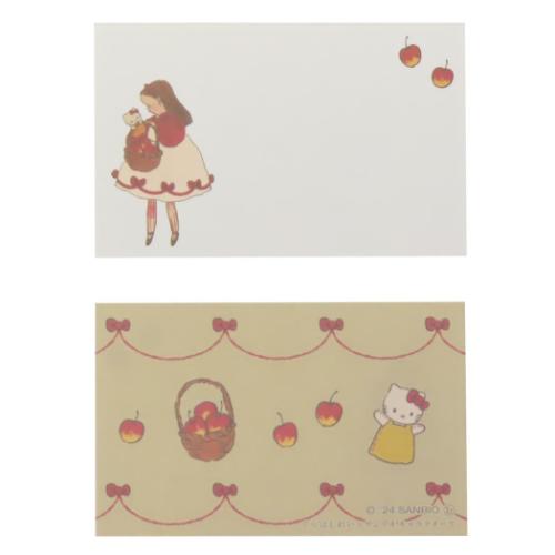 ハローキティ キャラクター ミニメッセージカード ミニネームカード8枚セット くらはしれい りんご サンリオ｜cinemacollection
