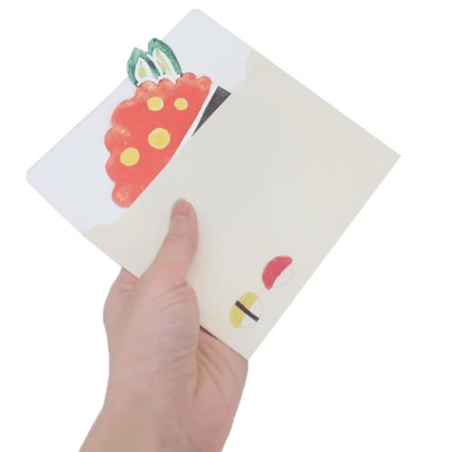 グリーティングカード おいしいカード いくら 小林キノコ アクティブコーポレーション