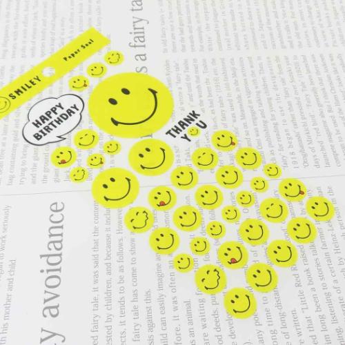 シールシート スマイリーフェイス ペーパーシール Smiley Face イエロー SP-171 デコシール キャラクター