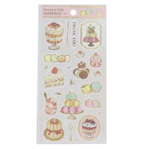 シールシート ペーパーシール いのうえ彩 マカロン＆トライフル アクティブコーポレーション デコシール