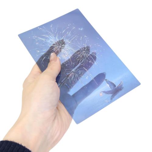 POSTCARD ながつかゆうか 夏柄クリアポストカード 1枚入り おもひで