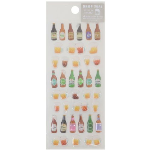 シールシート 夏柄ドロップシール ビール