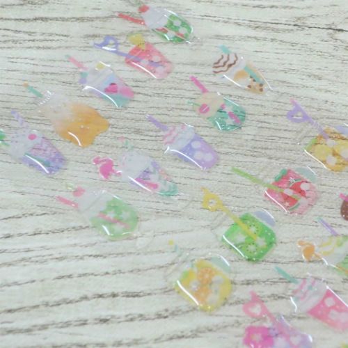 シールシート 夏柄ドロップシール ジュース アクティブコーポレーション