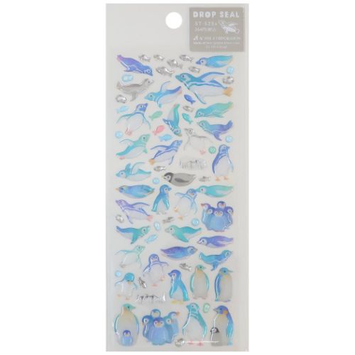 シールシート 夏柄ドロップシール ペンギン アクティブコーポレーション