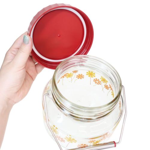 保存容器 貯蔵びん1L アデリアレトロ アリス アデリア レードル付き 取手付き 持ち手付 貯蔵瓶 ギフト プレゼント