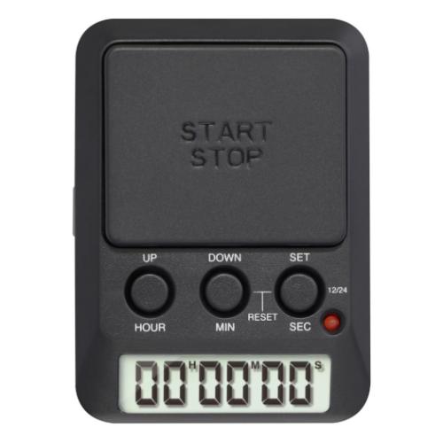 置時計 ラーニングタイマー ブラック ドリテック 学習 勉強 消音 勉強タイマー