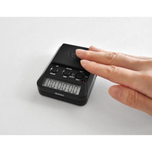 置時計 ラーニングタイマー ブラック ドリテック 学習 勉強 消音 勉強タイマー