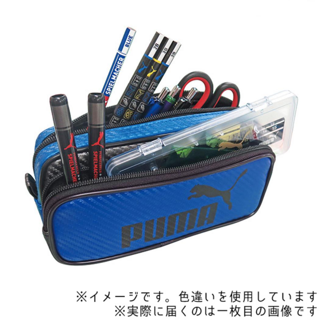 PUMA（プーマ） ペンポーチ カラーカーボンWペンケース ゴールド 新