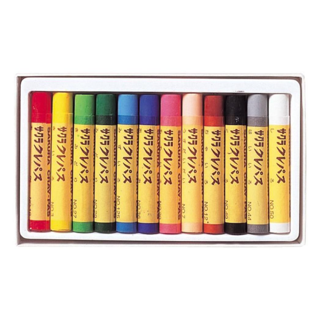 クレパス お絵かき道具 太巻12色 ゴム紐付 サクラクレパス 子供 キッズ プレゼント 入園入学準備雑貨