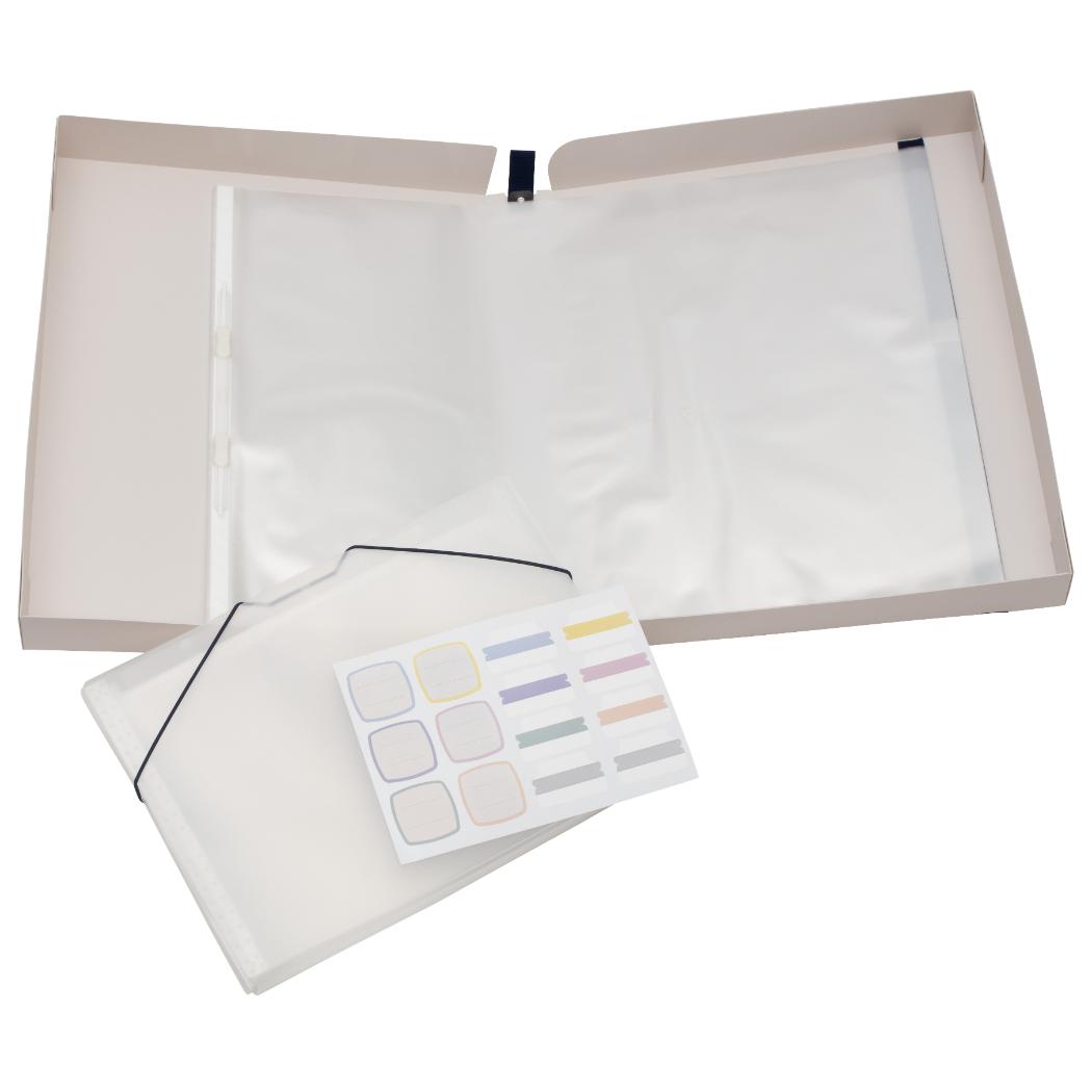 作品思い出ボックス 大 収納用品 ホワイト サクラクレパス 整理収納 おかたづけ