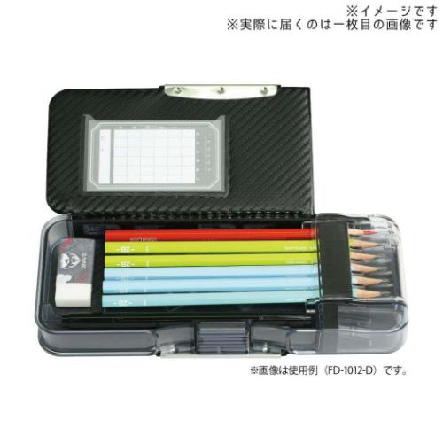 筆箱 えんぴつチェック両面筆入 ブレイブ ドットタグ ブラック
