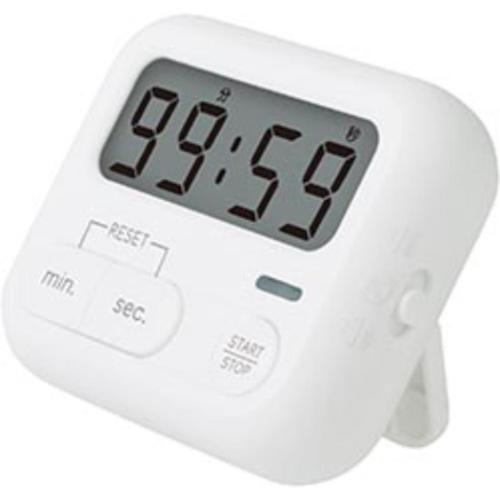 置時計 モチベプラス スタディタイマー ミニ LED付 ホワイト ソニック 勉強タイマー