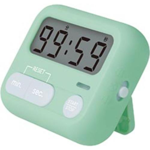 置時計 モチベプラス スタディタイマー ミニ LED付 グリーン ソニック