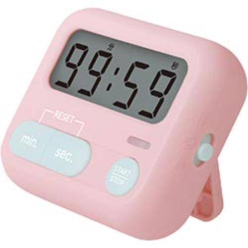 置時計 モチベプラス スタディタイマー ミニ LED付 ピンク ソニック 勉強タイマー