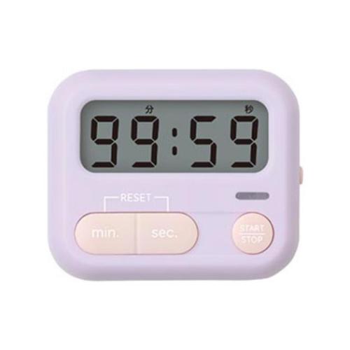 置時計 モチベプラス スタディタイマー ミニ LED付 バイオレット ソニック 勉強タイマー