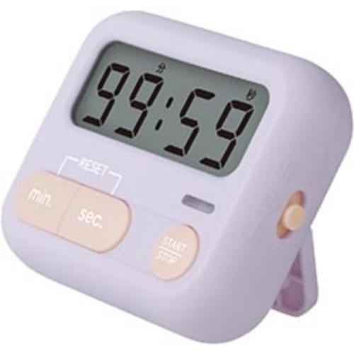 置時計 モチベプラス スタディタイマー ミニ LED付 バイオレット ソニック 勉強タイマー