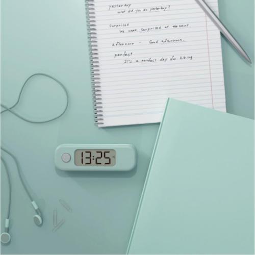 タイマー スティックルタイマーダイヤル式 ライトブルー ソニック ダイヤル式　持ち運びしやすい勉強用