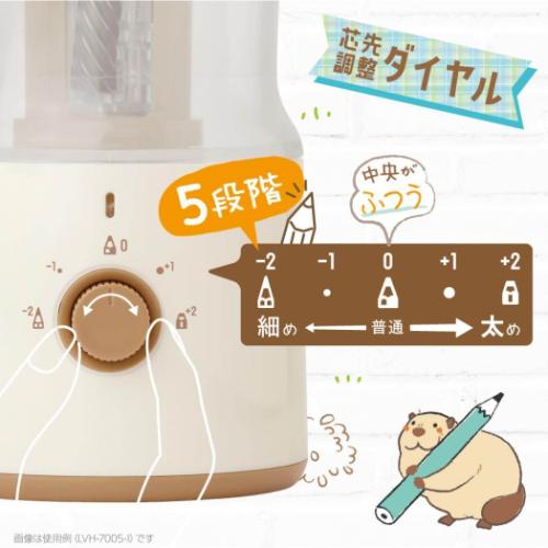 鉛筆削り リビガク 充電式トガリターン ピンク...の詳細画像4