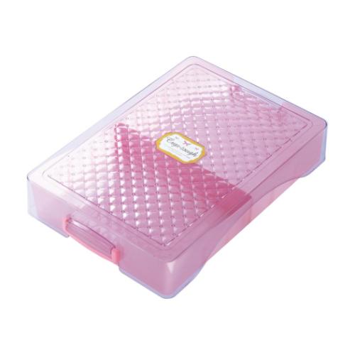 お道具箱 割れにくいお道具箱クリス・タフ バイオレット ソニック 学校の机対応 新入学 仕切り付