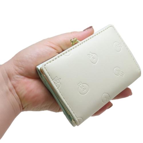 ちいかわ 口金財布 三つ折り ミニウォレット ミント