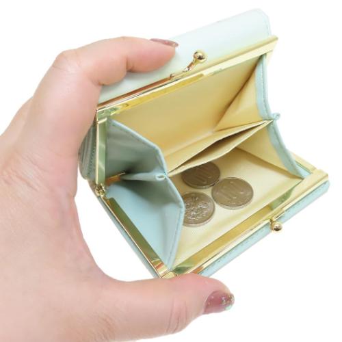 ちいかわ 口金財布 三つ折り ミニウォレット ミント
