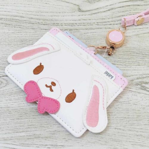 定期入れ リール付きパスケース シュガーバニーズ サンリオ しろうさ