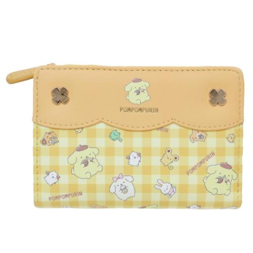 ポムポムプリン グッズ 二つ折り財布 サンリオ キャラクター LF 札入れ
