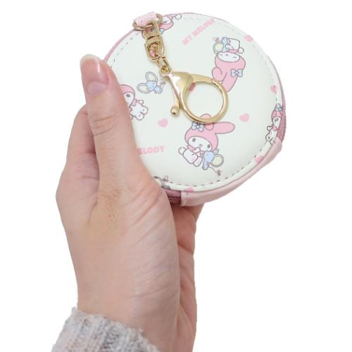 レア！✩平成レトロ♡マイメロディ♡丸型ポーチ マイメロディ キャラクター ミニポーチ 丸型キー＆コインケース 爆買